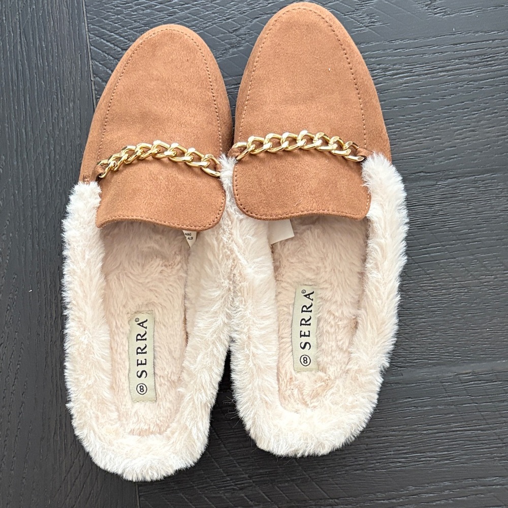 Tan Mules/Slides